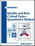 Identify and Rate Critical Tasks—Quantitative Method - task analysis instructions